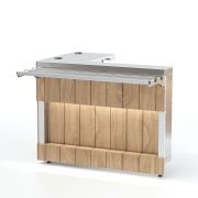 Прилавок нейтральный сдвоенный RBK22NAT ШС Kids 1105x1365x1455(760)мм
