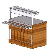 Прилавок кассовый Г-образный левый RSK62NS-Г Kids 1105x700x730мм