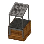 Мармит с инфракрасным нагревом RH11АS-IR Case 805x700x1290(830)мм
