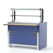 Полка ПН 100/30, 1 ярус, нерж., 1000х300х150