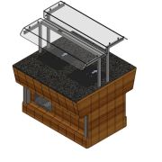 Мармит для вторых блюд встраиваемый с полкой Г-тип RM23DH Drop In 1505x700x805мм