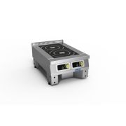 Прилавок диспенсер для тарелок тепловой сдвоенный RBN40HST ШС Filin 600x1820x860мм