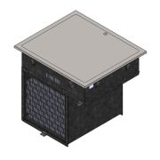 Прилавок диспенсер для подносов и столовых приборов нейтральный RD30М Capital 805x700x1510(860)мм