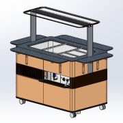 Прилавок холодильный RC11AS Capital 805x700x1255(830) h=20мм