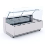 Прилавок диспенсер для тарелок тепловой пристенный RBN40HSW ШС Filin 600x950x860мм