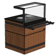 Стеллаж СКЦР 14/100/50, 4 полки сплошные нерж., каркас оцинк., 1000х500х1700