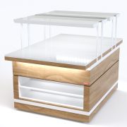 Витрина кондитерская холодильная комбинированная (3 полки) RKC21A OZ Crystal 950x700x1320мм