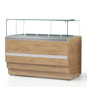 Стеллаж СКЦР 14/80/50, 4 полки сплошные нерж., каркас оцинк., 800х500х1700