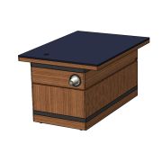 Прилавок кассовый правый RТ1АR Case 1105x700x860мм