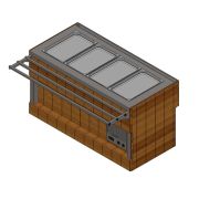 Мармит для вторых блюд RM22A Case 1105х700х1320(860)мм