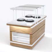 Мармит для вторых блюд островной RM42S ШС Capital 1105x1050x1465(830)мм