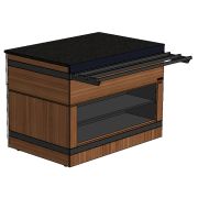 Мобильная кулинарная станция RCB23NA Мобикус 1630х845х1370мм, 3 нейтральных ящика (32А)