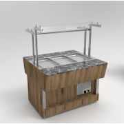 Мармит для вторых блюд островной RM42S ШС Capital 1105x1050x1465(830)мм