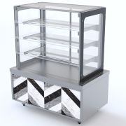Прилавок диспенсер для тарелок тепловой RD20А Case 505х700х860мм