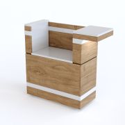 Витрина нейтральная с дверками раздачи (3 полки) RN42A Case 1105х700х1700(860)мм