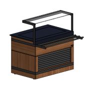 Прилавок нейтральный пристенный без полки с розеткой RBN23NSW ШС Filin 1475x950x860мм