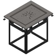 Витрина нейтральная с дверками раздачи (3 полки) RN41AS Case 805х700х1670(830)мм