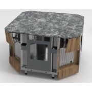 Прилавок кассовый Г-образный левый RT2ASL Capital 1105x700x830мм