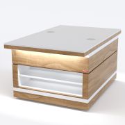 Витрина нейтральная закрытая (3 полки) RN42A Case 1105х700х1700(860)мм