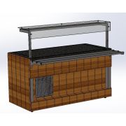 Мобильная кулинарная станция RCB23CA Мобикус 1630х845х1370мм, 3 охлаждаемых ящика (32А)
