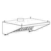 Прилавок нейтральный П-образный RCV13A City 150x700x1265(860)мм