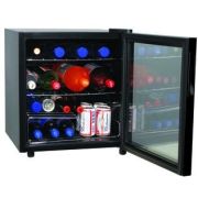 Шкаф холодильный со стеклом COOLEQ TBC-46 черный
