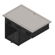 Витрина нейтральная MARTA-Bakery 938, h1400, 2 доп. полки, RGR11BA