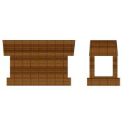 Фасад боковой для прилавка кассового Г-образного левого Case - S