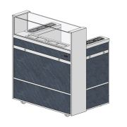 Мобильная кулинарная станция RCB22CA Мобикус 1225х836х1355мм, 2 охлаждаемых ящика (32А)