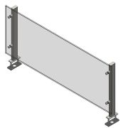 Витрина кондитерская нейтральная угловая закрытая (3 полки) RKNU21A R Crystal 1250x700x1320мм