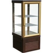 Холодильная витрина R120C Сarboma D4 VM 120-1 корич-золотой, 1/2, INOX