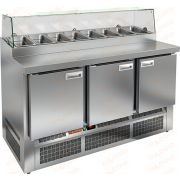 Стол охлаждаемый для пиццы HICOLD PZE1-111/GN стекло