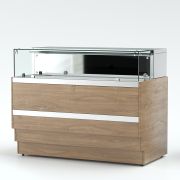 Прилавок кассовый левый RТ1АSL Case 1105х700х830мм