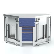 Витрина холодильная с дверками раздачи (3 полки) RC43AS Case 1505х700х1670(830)мм