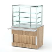 Прилавок нейтральный угловой 90 пристенный внутренний RBK290NSW ШС Kids 1410х1310х730мм
