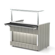 Прилавок холодильный сдвоенный RBK22CST ШС Kids 1105x1715x1455(730) h=100мм