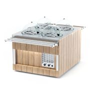 Мармит для первых блюд (2 супницы 10л) пристенный RBK51HAW ШС Kids 805x740x1370(760)мм