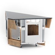 Витрина кондитерская нейтральная закрытая (2 полки) RSK11NS Kids 805x725x1155(450)мм