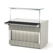 Прилавок диспенсер для столовых приборов нейтральный RSK40NS Kids 605x700x1155(450)мм